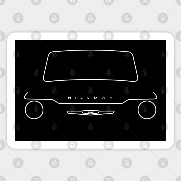 Hillman Imp Mark I outline (white) Sticker by soitwouldseem